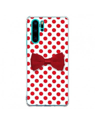 Coque Huawei P30 Pro Noeud Papillon Rouge Girly Bow Tie - Laetitia