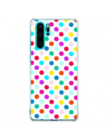 Coque Huawei P30 Pro Pois Multicolores - Laetitia