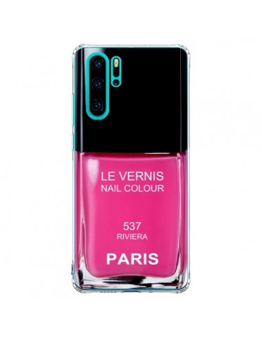 Coque Huawei P30 Pro Vernis Paris Riviera Rose - Laetitia