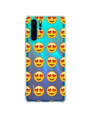Coque Huawei P30 Pro Love Amoureux Smiley Emoticone Emoji Transparente - Laetitia