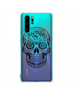 Coque Huawei P30 Pro Tête de Mort Mexicaine Noir...