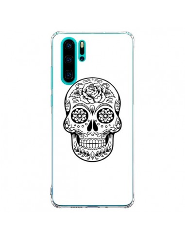 Coque Huawei P30 Pro Tête de Mort Mexicaine Noir - Laetitia