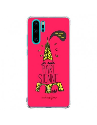 Coque Huawei P30 Pro Je suis Parisienne La Tour Eiffel Rose - Leellouebrigitte
