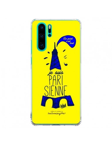 Coque Huawei P30 Pro Je suis Parisienne La Tour Eiffel Jaune - Leellouebrigitte