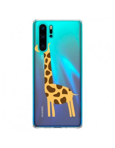 Coque Huawei P30 Pro Girafe Giraffe Animal Savane Transparente - Petit Griffin