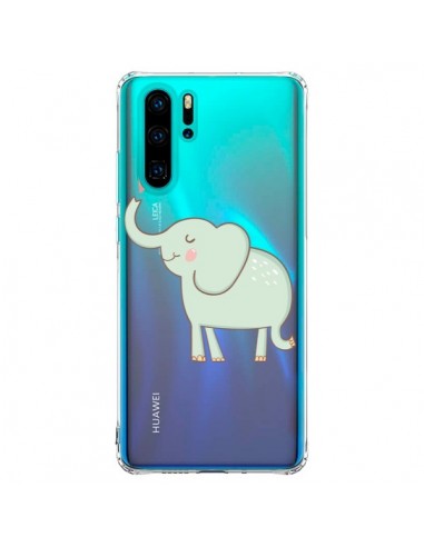 Coque Huawei P30 Pro Elephant Elefant Animal Coeur Love  Transparente - Petit Griffin