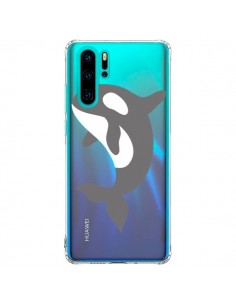 Coque Huawei P30 Pro Orque Orca Ocean Transparente -...