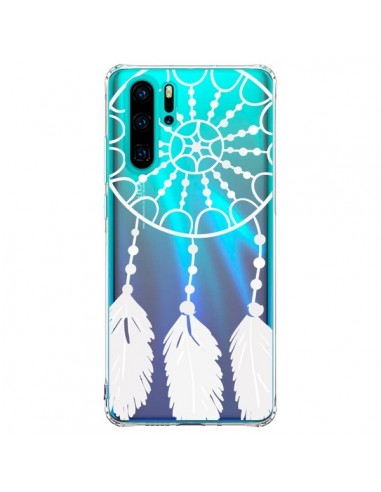 Coque Huawei P30 Pro Attrape Rêves Blanc Dreamcatcher Transparente - Petit Griffin