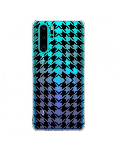 Coque Huawei P30 Pro Vichy Carre Noir Transparente - Petit Griffin