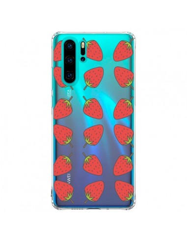 Coque Huawei P30 Pro Fraise Fruit Strawberry Transparente - Petit Griffin