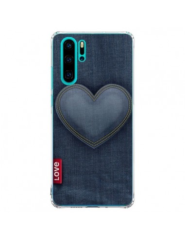 Coque Huawei P30 Pro Love Coeur en Jean - Lassana