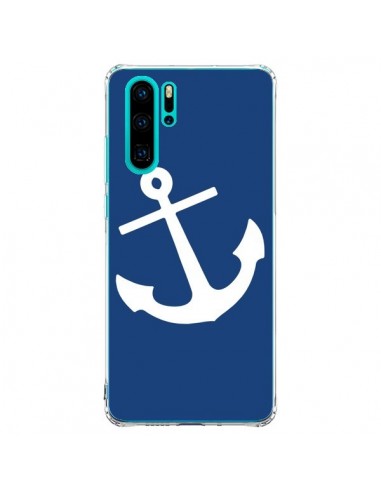 Coque Huawei P30 Pro Ancre Navire Navy Blue Anchor - Mary Nesrala