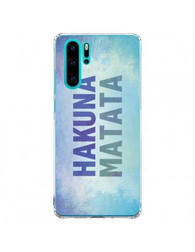 Coque Huawei P30 Pro Hakuna Matata Roi Lion Bleu - Mary Nesrala