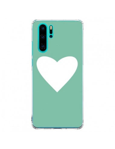 Coque Huawei P30 Pro Coeur Mint Vert - Mary Nesrala