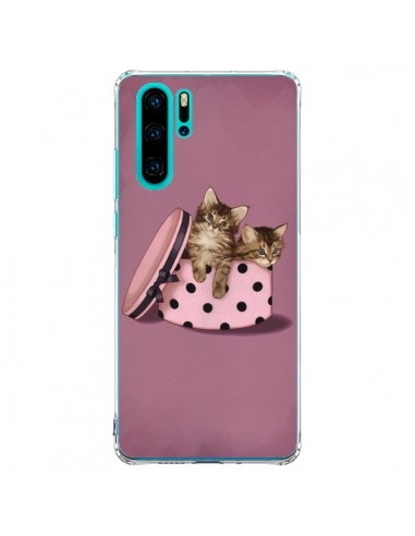 Coque Huawei P30 Pro Chaton Chat Kitten Boite Pois - Maryline Cazenave