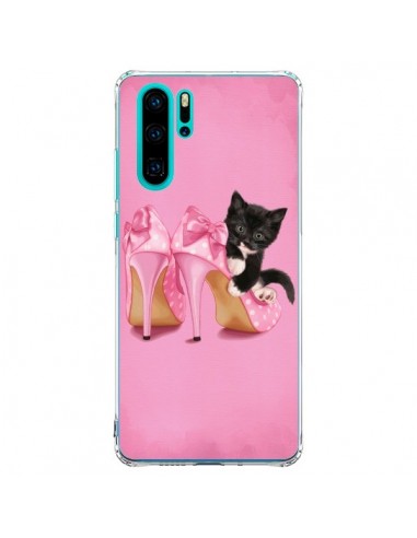 Coque Huawei P30 Pro Chaton Chat Noir Kitten Chaussure Shoes - Maryline Cazenave
