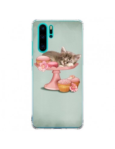Coque Huawei P30 Pro Chaton Chat Kitten Cookies Cupcake - Maryline Cazenave