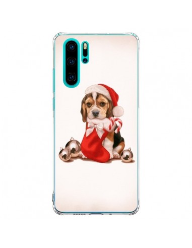 Coque Huawei P30 Pro Chien Dog Pere Noel Christmas - Maryline Cazenave