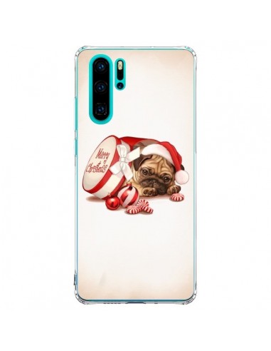 Coque Huawei P30 Pro Chien Dog Pere Noel Christmas Boite - Maryline Cazenave
