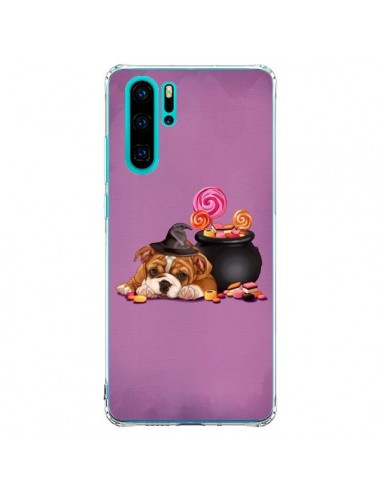 Coque Huawei P30 Pro Chien Dog Halloween Sorciere Chaudron Bonbon - Maryline Cazenave