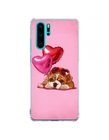 Coque Huawei P30 Pro Chien Dog Lunettes Coeur Ballon - Maryline Cazenave