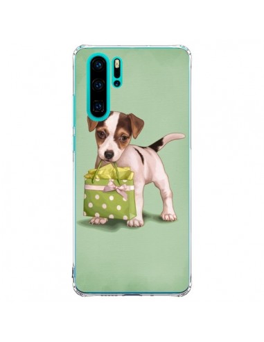 Coque Huawei P30 Pro Chien Dog Shopping Sac Pois Vert - Maryline Cazenave