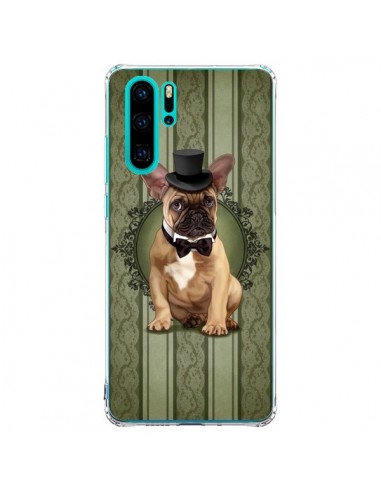 Coque Huawei P30 Pro Chien Dog Bulldog Noeud Papillon Chapeau - Maryline Cazenave