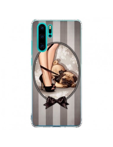 Coque Huawei P30 Pro Lady Noir Noeud Papillon Chien Dog Luxe - Maryline Cazenave