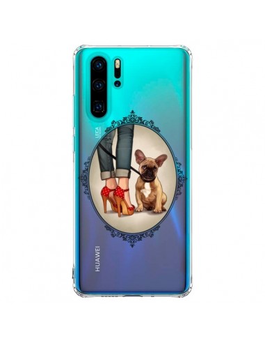 Coque Huawei P30 Pro Lady Jambes Chien Bulldog Dog Transparente - Maryline Cazenave