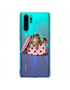Coque Huawei P30 Pro Chaton Chat Kitten Boite Pois...