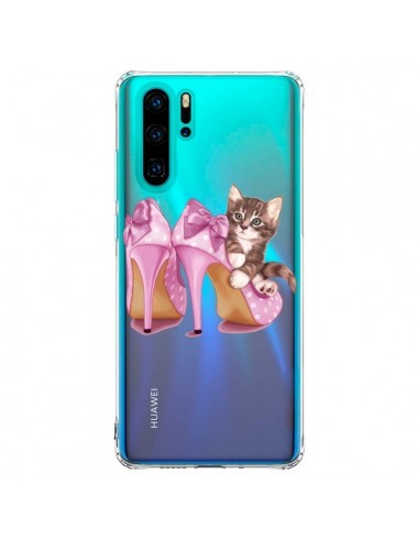 Coque Huawei P30 Pro Chaton Chat Kitten Chaussures Shoes Transparente - Maryline Cazenave