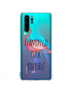 Coque Huawei P30 Pro Flamingo Fuck Transparente -...