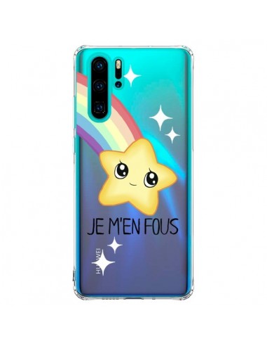 Coque Huawei P30 Pro Etoile Je M'en Fous Transparente - Maryline Cazenave