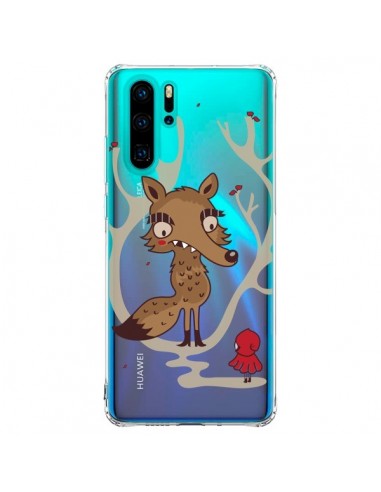 Coque Huawei P30 Pro Le Petit Chaperon Rouge Loup Hello Big Wolf Transparente - Maria Jose Da Luz