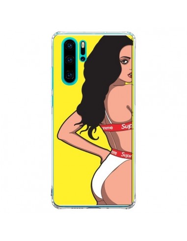 Coque Huawei P30 Pro Pop Art Femme Jaune - Mikadololo