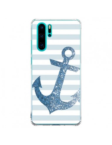 Coque Huawei P30 Pro Ancre Bleu Navire - Monica Martinez