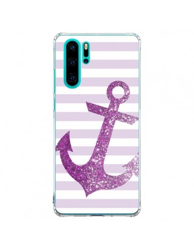 Coque Huawei P30 Pro Ancre Rose Navire - Monica Martinez