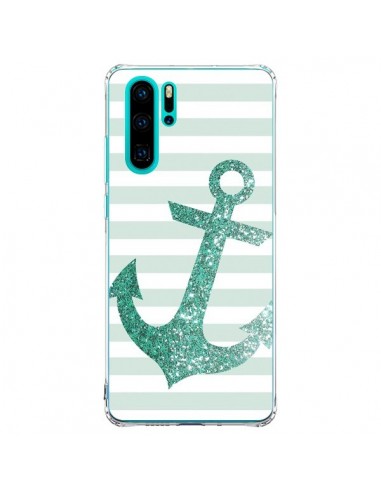 Coque Huawei P30 Pro Ancre Vert Navire - Monica Martinez