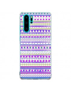Coque Huawei P30 Pro Bandana Violet Azteque - Monica...
