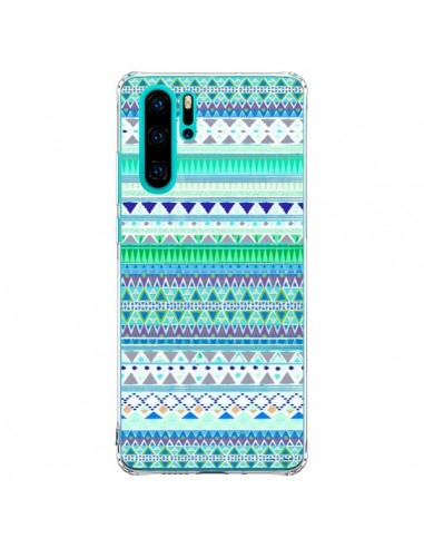 Coque Huawei P30 Pro Chenoa Bleu Azteque - Monica Martinez