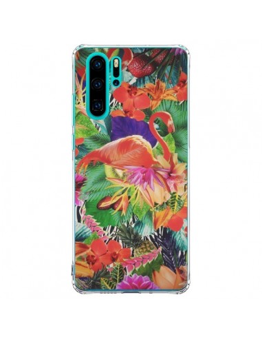 Coque Huawei P30 Pro Tropical Flamant Rose - Monica Martinez