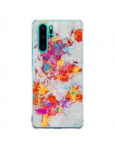 Coque Huawei P30 Pro Terre Map Monde Mother Earth Crying...