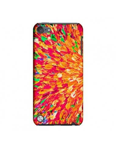 Coque Fleurs Oranges Neon Splash pour iPod Touch 5 - Ebi Emporium