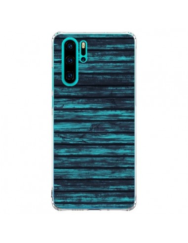 Coque Huawei P30 Pro Blue Moon Wood Bois - Maximilian San