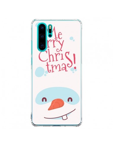 Coque Huawei P30 Pro Bonhomme de Neige Merry Christmas Noël - Nico