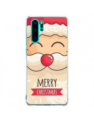 Coque Huawei P30 Pro Moustache du Père Noël Merry Christmas - Nico