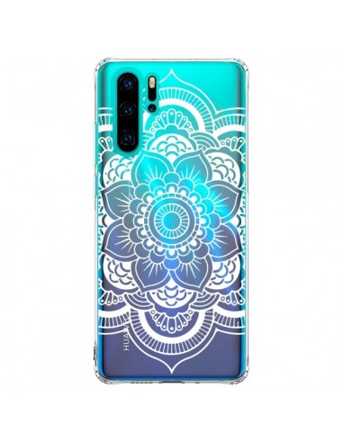 Coque Huawei P30 Pro Mandala Blanc Azteque Transparente - Nico