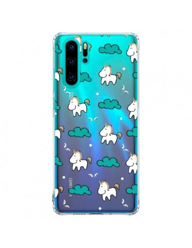 Coque Huawei P30 Pro Licorne et Nuages Transparente - Nico