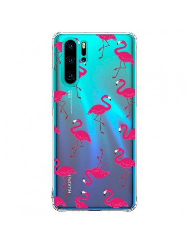 Coque Huawei P30 Pro flamant Rose et Flamingo Transparente - Nico