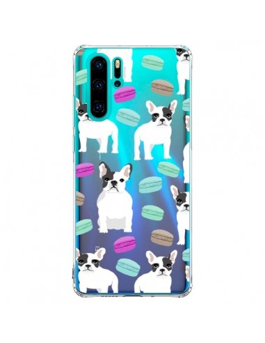 Coque Huawei P30 Pro Chiens Bulldog Français Macarons Transparente - Pet Friendly